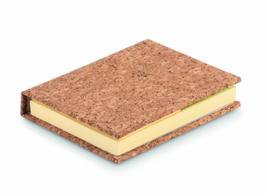 Logotrade promotional item picture of: Cork sticky note memo pad