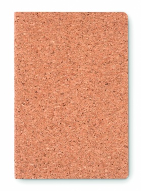 Logotrade promotional giveaway image of: A5 cork notebook 96 lined