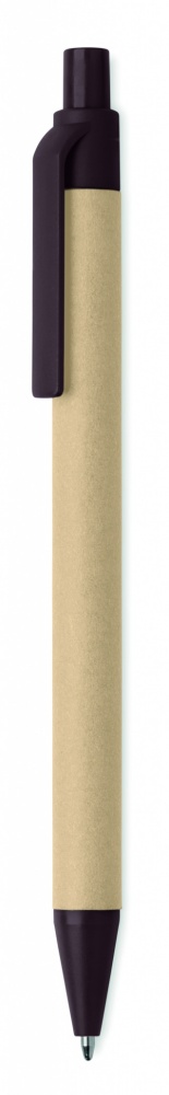 Logotrade promotional giveaway picture of: Push ball pen coffee husk/ABS