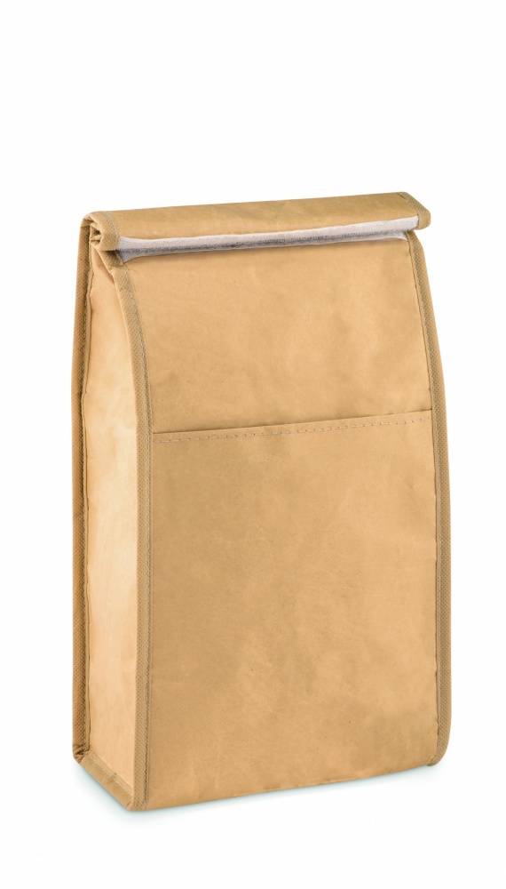 Logo trade corporate gifts image of: Woven paper 3L lunch bag