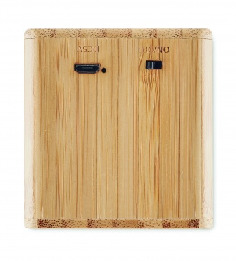 Logo trade business gift photo of: Bamboo wireless speaker