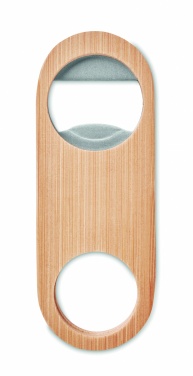 Logotrade advertising product image of: Oval Bamboo bottle opener VALBAMPER