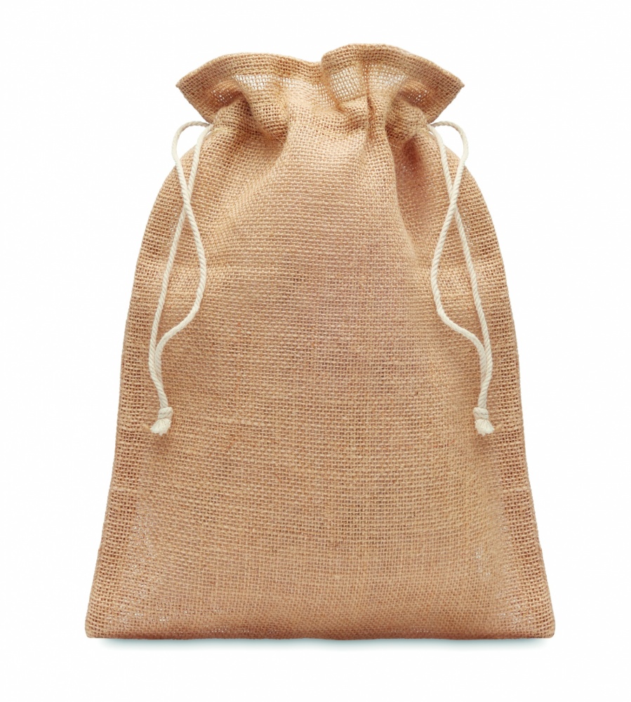 Logotrade promotional giveaway image of: Medium jute gift bag 25 x 32cm