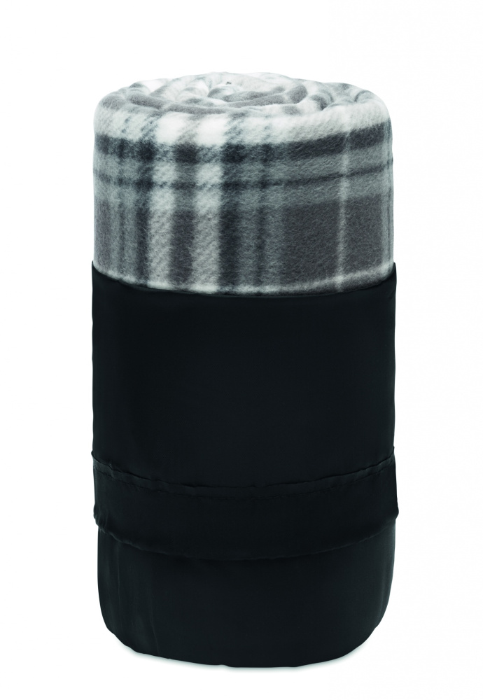 Logotrade advertising products photo of: RPET fleece travel blanket