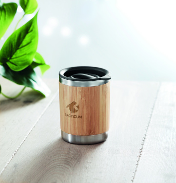 Logo trade advertising product photo of: Tumbler in bamboo cover 250ml