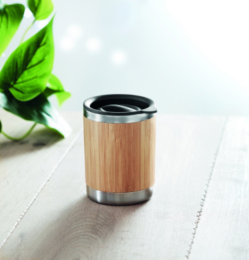 Logotrade advertising products photo of: Tumbler in bamboo cover 250ml