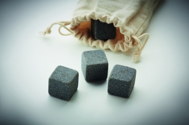 Logo trade promotional giveaways image of: 4 stone ice cubes in  pouch