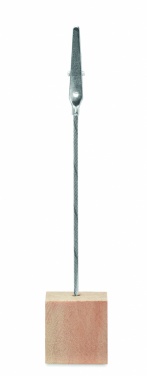 Logo trade promotional items image of: Pine wooden clip holder