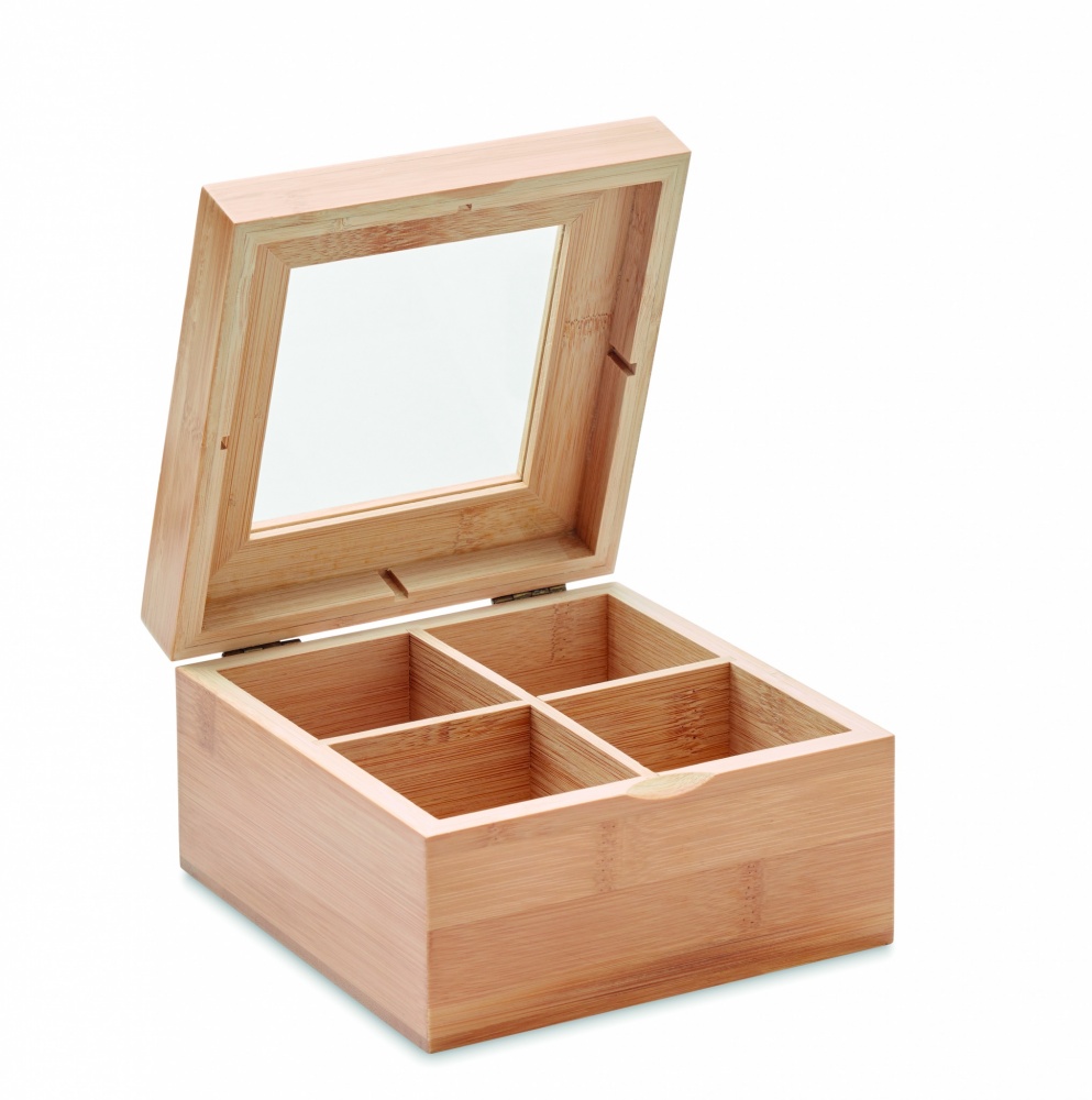 Logo trade promotional merchandise photo of: Bamboo tea box
