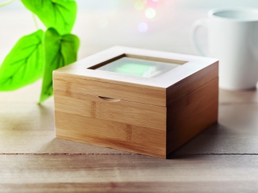 Logo trade advertising products picture of: Bamboo tea box