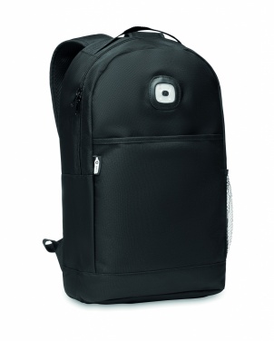 Logo trade corporate gifts image of: Backpack in RPET & COB light
