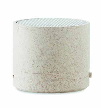Logo trade corporate gift photo of: 3W speaker in wheat straw/ABS