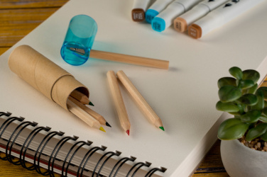 Logo trade advertising product photo of: Wooden crayons BECKY