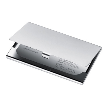 Logo trade promotional products picture of: Metal business card holder CORNWALL