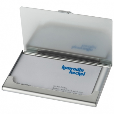 Logotrade promotional giveaways photo of: Metal business card holder CORNWALL