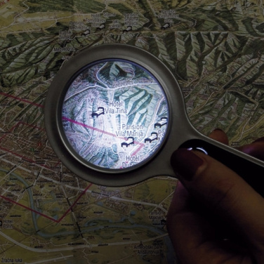 Logotrade promotional merchandise photo of: Magnifying glass with LED GLOUCESTER