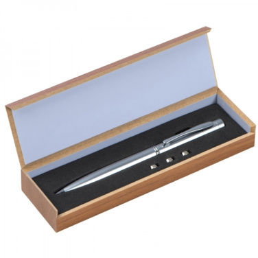 Logo trade business gifts image of: Metal laser pointer DETROIT