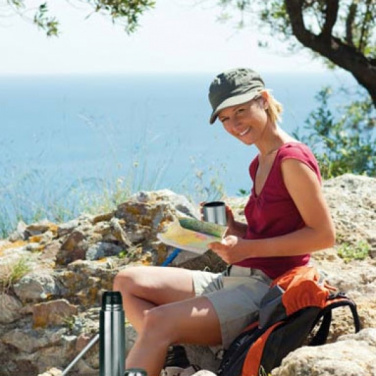 Logo trade promotional giveaways image of: Stainless steel isolating flask VIRGINIA BEACH 100 ml