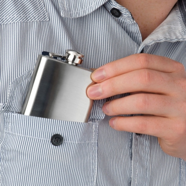 Logotrade advertising products photo of: Stainless steel hip flask FRESNO 104 ml