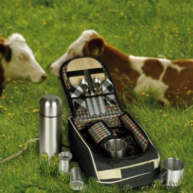 Logo trade promotional giveaways image of: Luxurious picnic backpack with cool bag GEORGIA