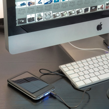 Logo trade corporate gifts image of: Solar power bank PHILADELPHIA