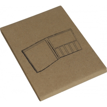 Logo trade promotional gifts picture of: Adhesive note pad BURLINGTON