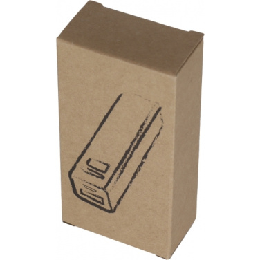 Logotrade promotional gift picture of: Metal power bank PORT HOPE 2200mAh