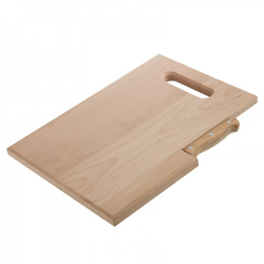 Logo trade promotional products image of: Wooden board with knife LIZZANO