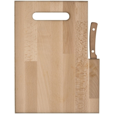 Logo trade promotional giveaways image of: Wooden board with knife LIZZANO
