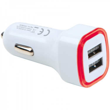 Logo trade promotional gift photo of: USB charging adapter KFZ FRUIT