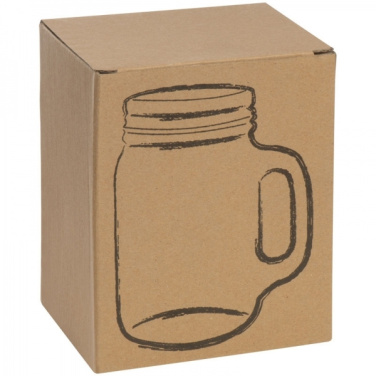 Logotrade corporate gift image of: Drinking glass with handle and lid TREVISO 450 ml