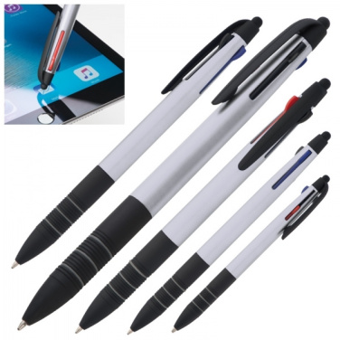 Logo trade promotional gifts picture of: Plastic ballpen 3in1 BOGOTA