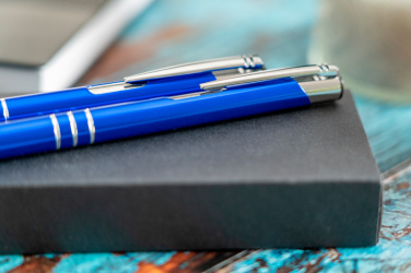 Logotrade promotional item picture of: Metal writing set CLAREMONT