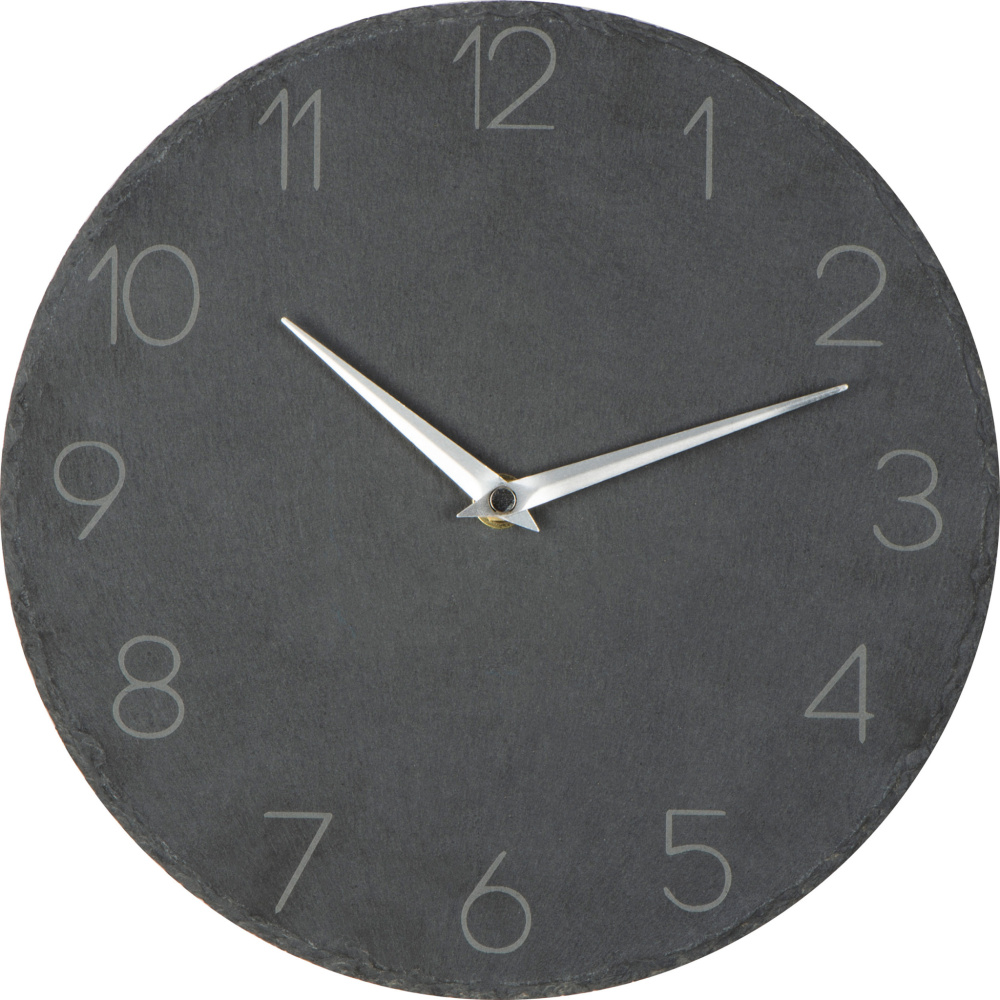 Logotrade promotional giveaway picture of: Slate wall clock GRAZ