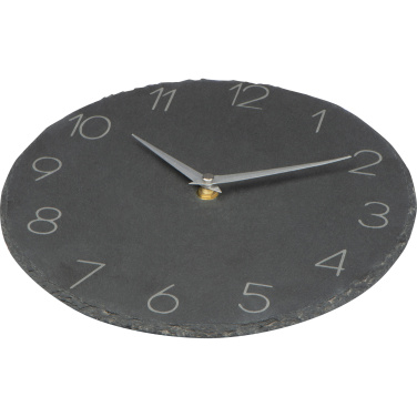 Logo trade promotional products picture of: Slate wall clock GRAZ