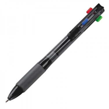 Logo trade promotional gifts image of: Plastic ballpen 4in1 NEAPEL