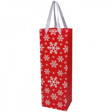 Logo trade promotional gifts picture of: Wine bag in Christmas design LAPLAND