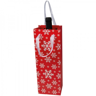 Logotrade promotional giveaway picture of: Wine bag in Christmas design LAPLAND