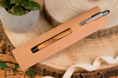 Logotrade advertising products photo of: Wooden ballpen with touch function ERFURT