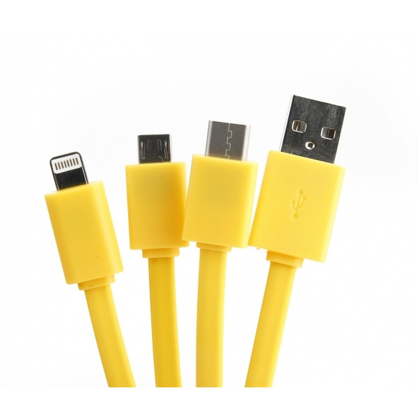 Logo trade advertising products image of: Personalized charging cable 3in1