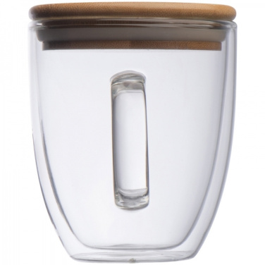 Logo trade promotional item photo of: Double-walled glass cup GERTHE 350 ml