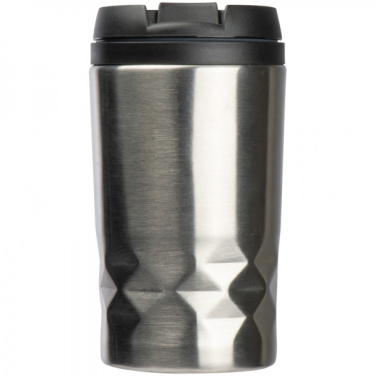Logotrade advertising product picture of: Stainless steel mug with lid ROMA 250 ml