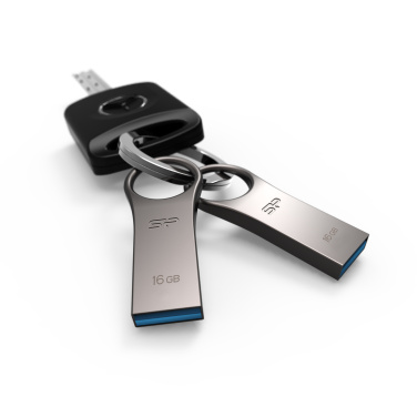 Logo trade promotional items image of: Pendrive 3.0 Silicon Power JEWEL J80 TITANIUM 16GB