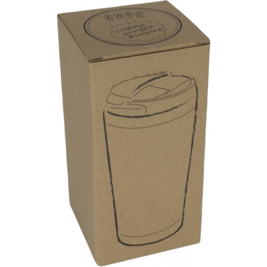 Logo trade promotional product photo of: Stainless steel mug BAMBOOGARDEN 400 ml