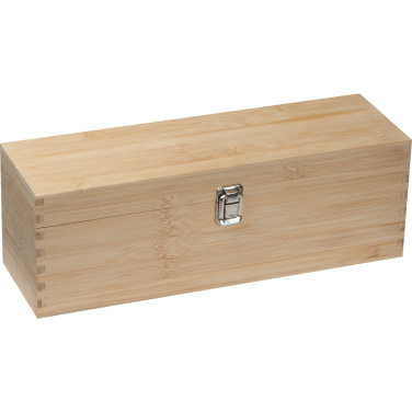 Logo trade promotional item photo of: Wooden wine box SAINT-ETIENNE