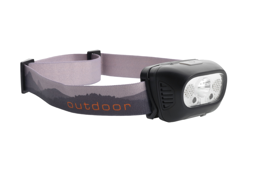 Logo trade corporate gifts image of: Head lamp HERLEN Schwarzwolf