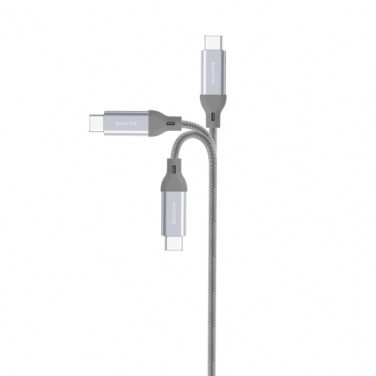 Logotrade promotional merchandise photo of: Nylon data transfer cable LK30 Type - C Quick Charge 3.0
