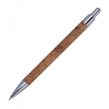 Logo trade promotional gift photo of: Cork pen KINGSWOOD