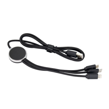 Logotrade promotional giveaways photo of: 3in1 long cable with elighted logo for engraving, W201TG