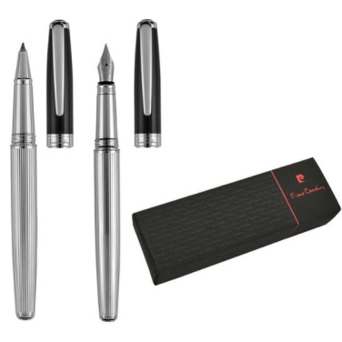 Logo trade advertising products picture of: Writing set fountain pen & roller CHRISTOPHE Pierre Cardin